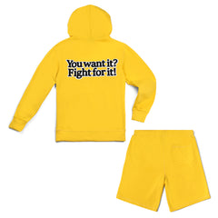 Fight For It Short Set Yellow