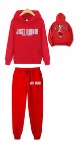 “Just Grind Reflective” Sheepskin Lined Sweatsuit