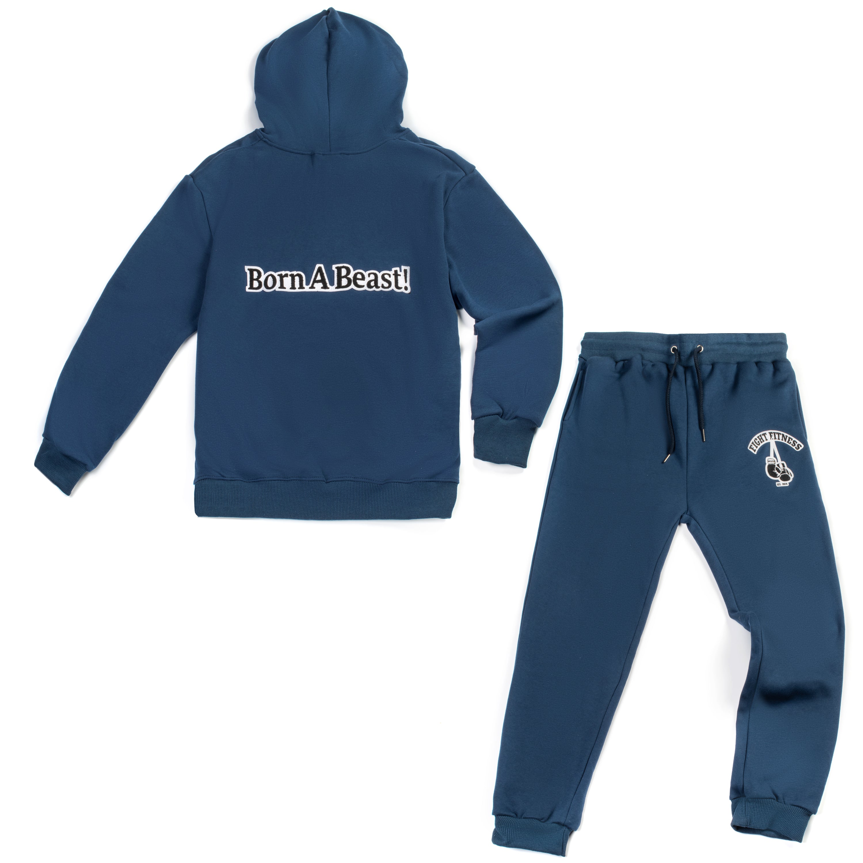 Sheepskin Lined Sweatsuit:  Born A Beast Collection