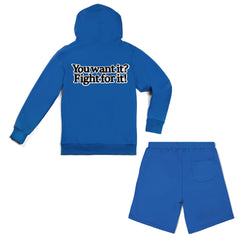 Fight For It Short Set Blue