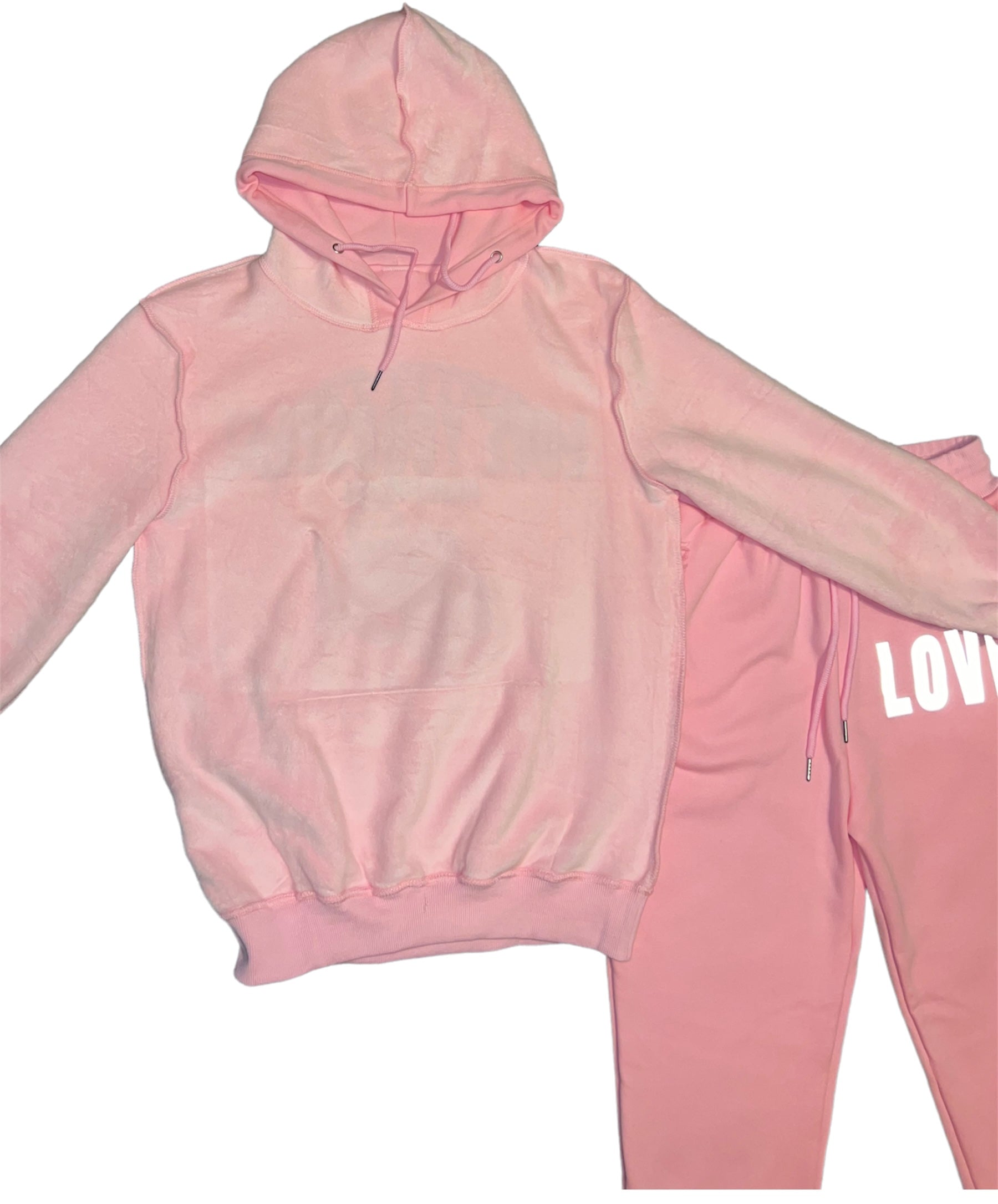 “Love Yourself” Sheepskin Lined Sweatsuit (Fur Inside)