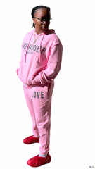 “Love Yourself” Sheepskin Lined Sweatsuit (Fur Inside)